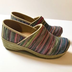 Dansko Espadrille Multicolor Clogs